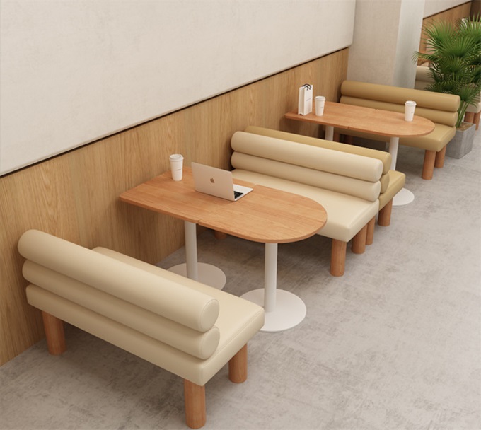 奶茶店實木桌椅
