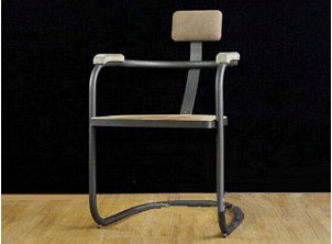 餐廳創意鐵藝餐椅 工業風家具 酒吧縷空靠背椅定